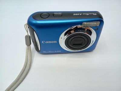Canon PowerShot A495 10.0MP Digital Camera - Blue for sale online 