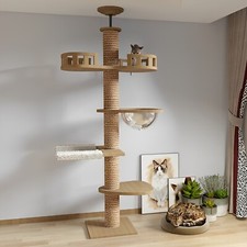 XXL Kratzbaum Katzenkratzbaum Kletterbaum für Katzen Katzenbaum Sisal 243 265cm