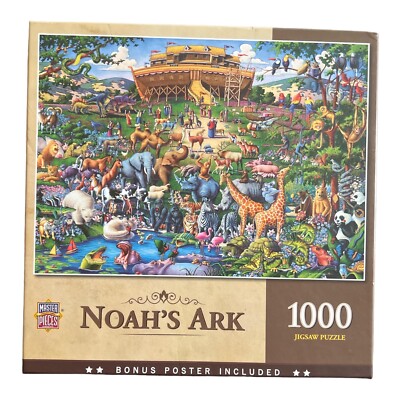 Masterpieces 1000 Piece Jigsaw Puzzle - Noah's Ark New Sealed Includes ...