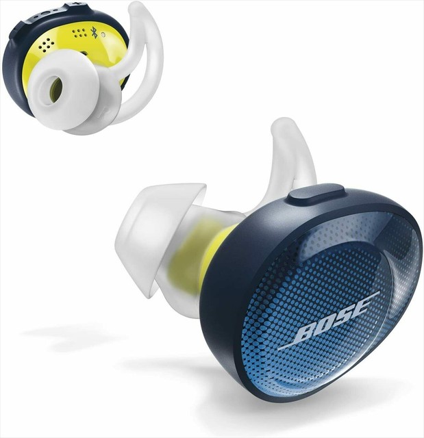 Bose SoundSport Wireless Headphones Midnight Blue X Yellow Citron for sale  online | eBay
