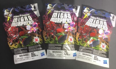 Mighty Power Rangers Micro Morphers Series 1 Lot Of 3 Blind Bags 6 Figures