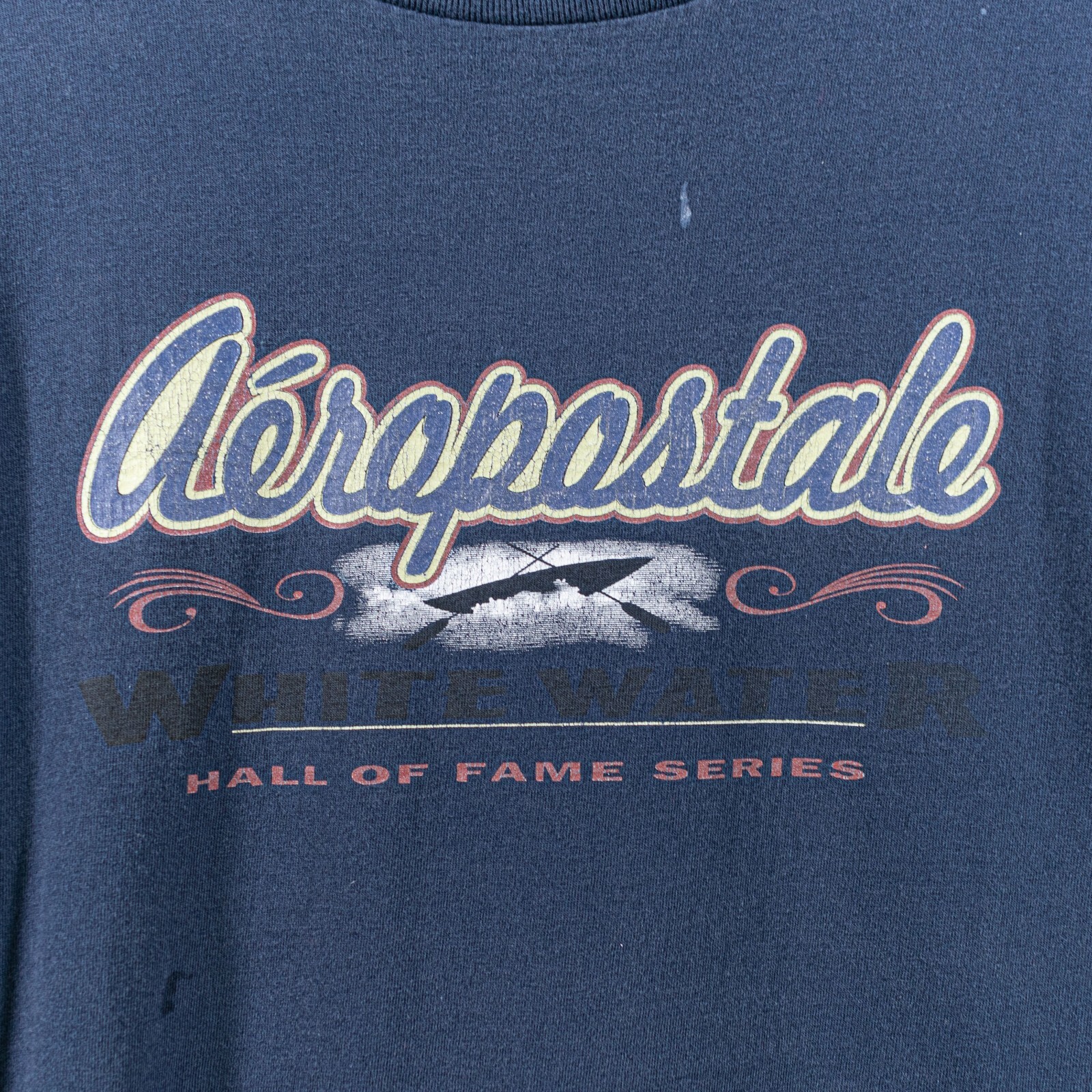 FILA T shirt canottaggio serie Aeropostale Hall of Fame grande vintage anni '90 retrò streetwear