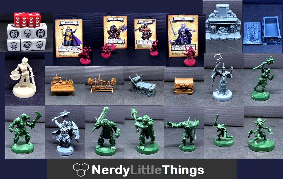 Hero Quest HeroQuest pezzi singoli personaggi mobili carte dadi miniature