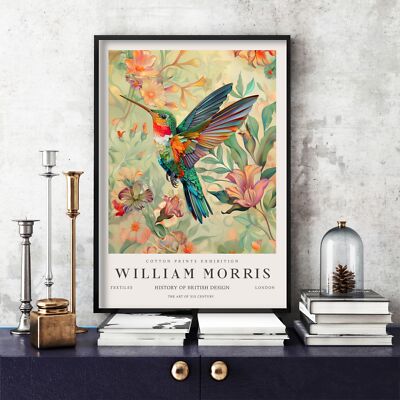 William Morris Druck, William Morris Ausstellung Poster Kolibri (136b)
