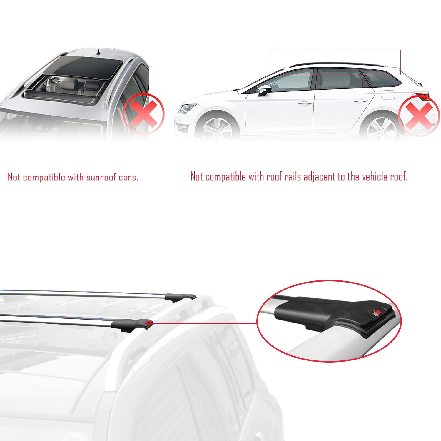 Barres de toit Opel Combo E alu premium é dition profil é e aé rodynamique