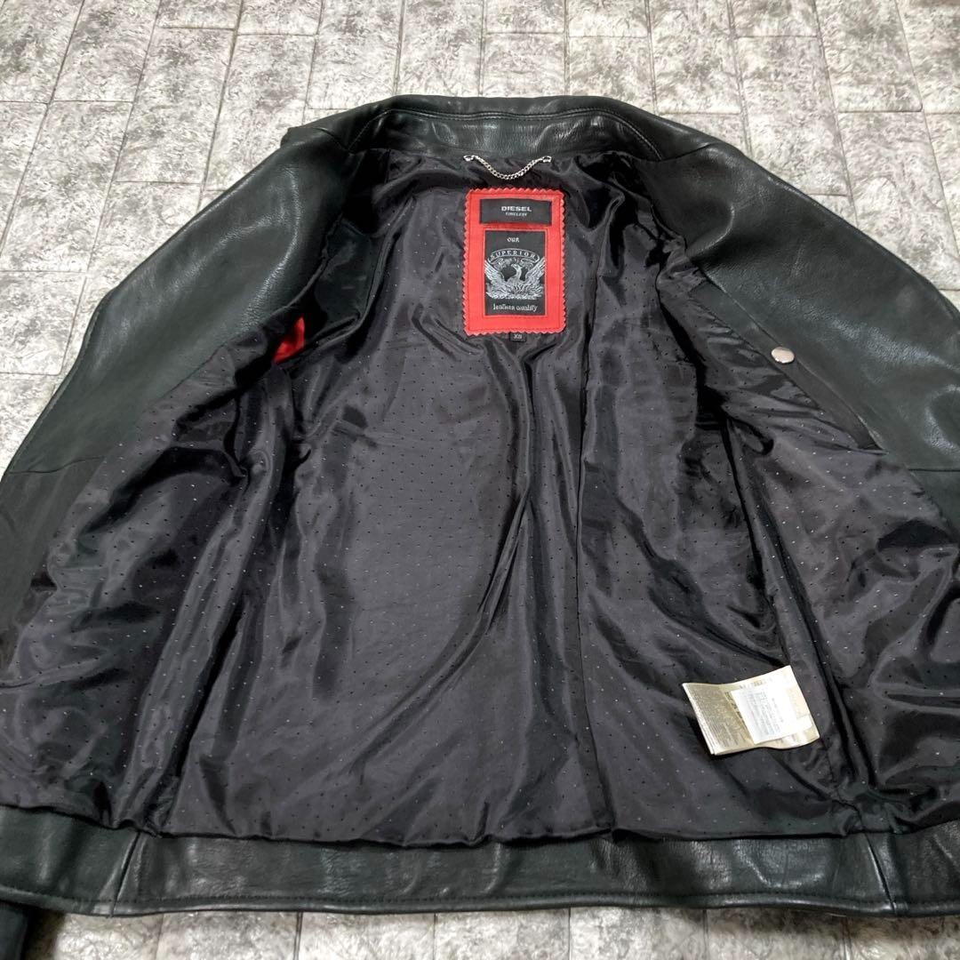 DIESEL x TIMELESS COLLECTION Lamb Leather Double Rider Jacket