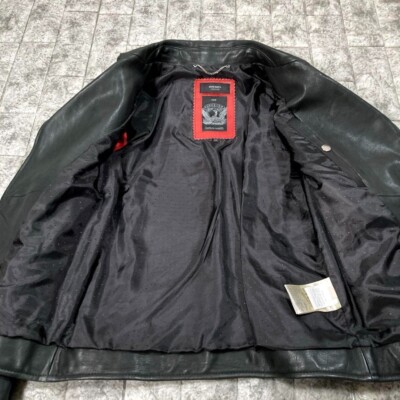 DIESEL x TIMELESS COLLECTION Lamb Leather Double Rider Jacket