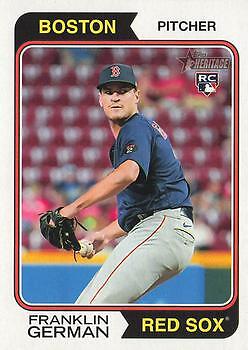 Franklin German 2023 Topps Heritage #77 RC Boston Red Sox