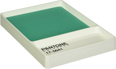 Rare Pantone Universe Classic Key Tray Organiser Green Office Desk Tangerine