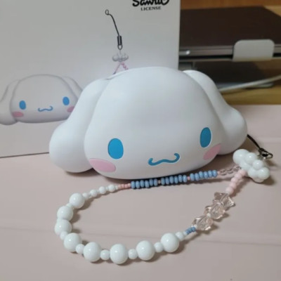 ◆SLBS◆ Cinnamoroll Galaxy Buds Cover with Bead Strap 88002 Sanrio Cinnamoroll Galaxy Buds Cover with Bead Strap