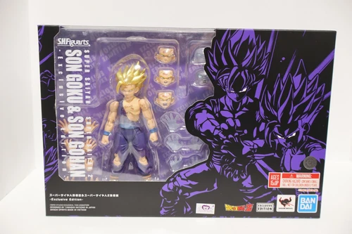S.H. Figuarts Super Saiyan Son Goku y Super Saiyan 2 Son Gohan - SDCC 2023