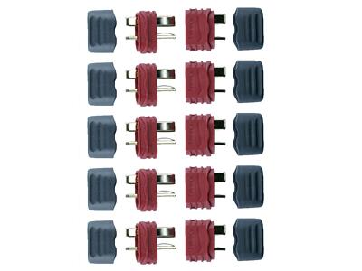 5 Paar Amass Deans Ultra T-Plug Stecker/Buchse T-Verbinder + Caps