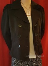 New Kangol Black Crop Swing Jacket Size 8 10 14 Smart Casual Orig Price £49.99