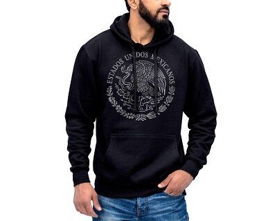 Hoodie Sueter Capucha Mexico Coat Of Arms Hoodie Sueter Con