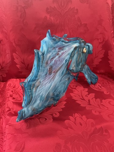 FLAWLESS Exquisite LOWERY Signed ART GLASS STUDIO 12” Hand Blown FISH SCULPTURE - Picture 11 of 16