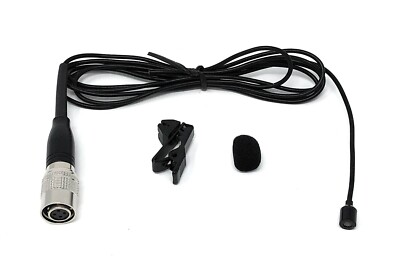 Black Omni-directional Tie Clip Lapel Lavalier Microphone for Audio-Technica