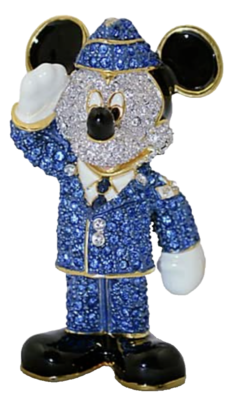 New Disney Arribas Brothers Swarovski® Crystal Air Force Mickey
