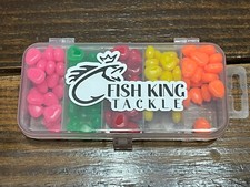 New 125 Pc Carp Fishing Corn Pick Ups Yellow Carp Buffalo Carp W/ Tackle Box
