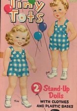 VINTGE ORIGINAL 1957 TINY TOTS  PAPER DOLL RARE UNCUT CUTE REPRODUCTION NO.1 SLR