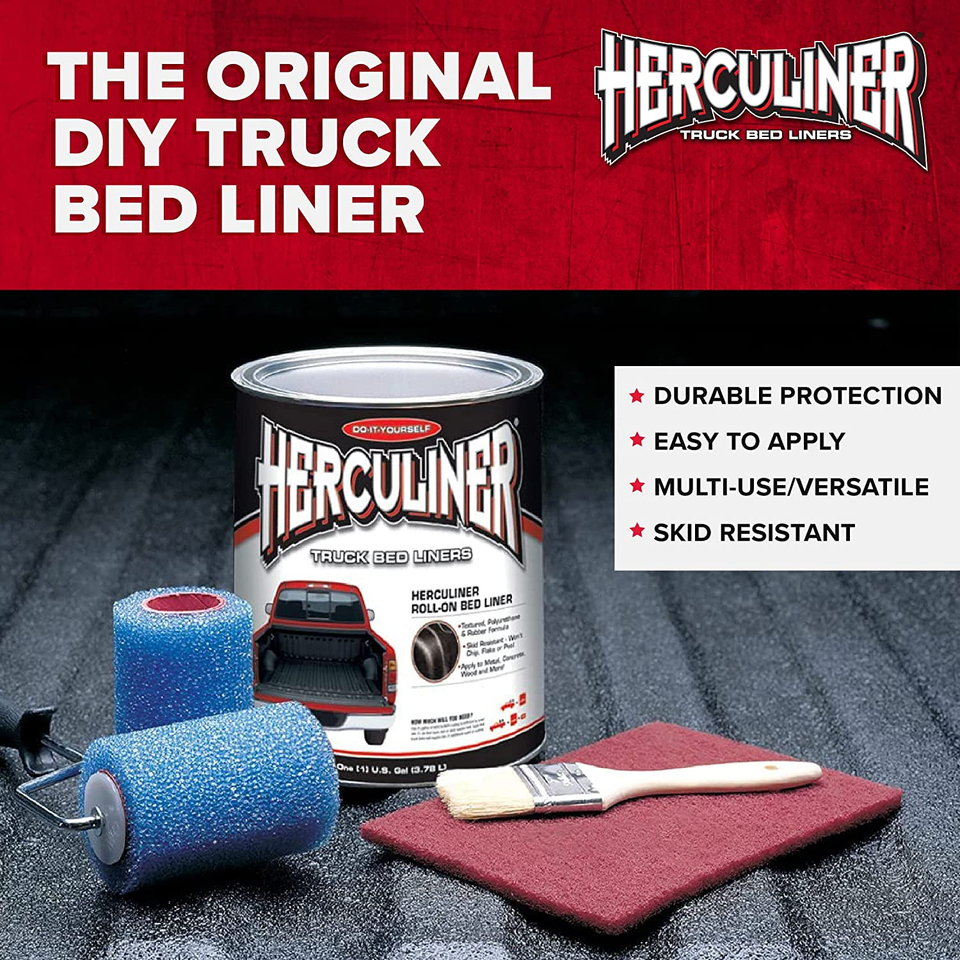 Herculiner HCL0B701 Truck Bed Liner, Black, 1 Quart eBay
