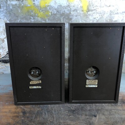Bose/Sonic Art SA-20 Speakers Pair Vintage Wood Grain - WORKING