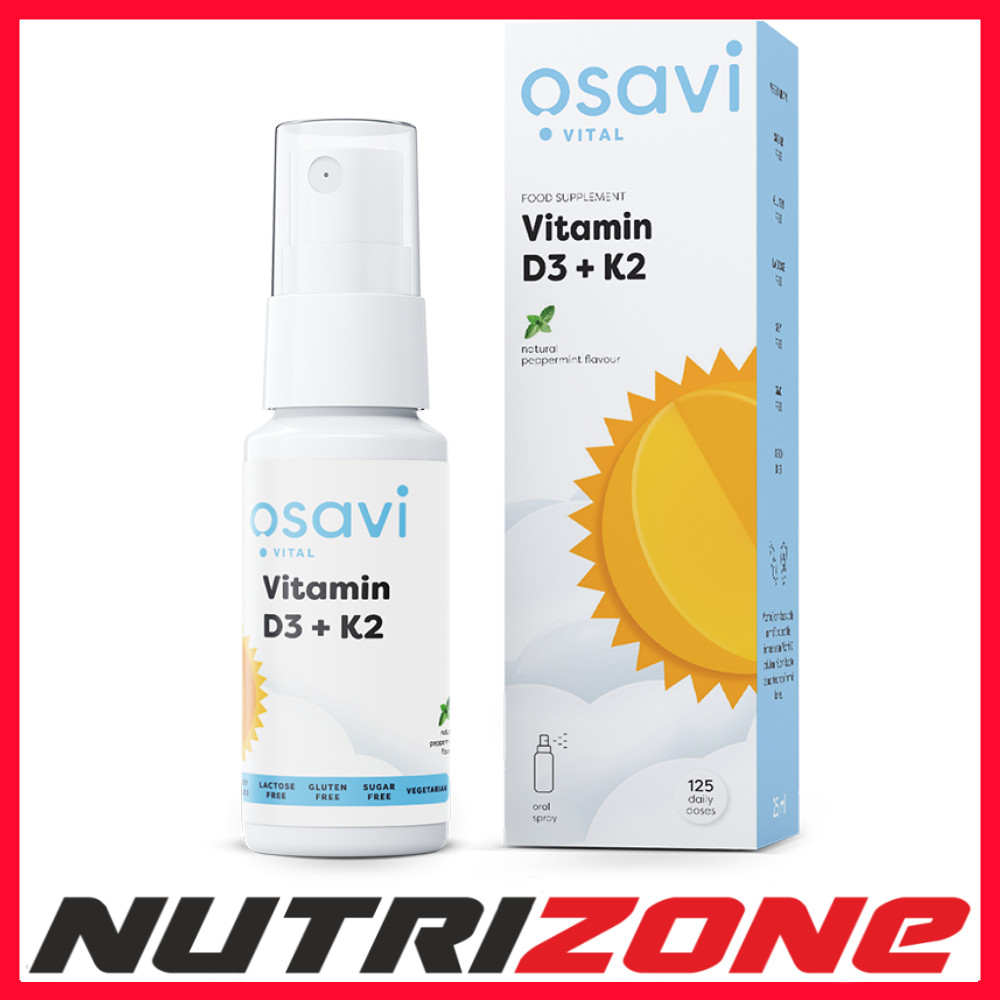 Osavi Vitamin D3 + K2 Oral Spray, Peppermint - 25 ml