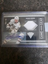 2011-12 Panini Titanium Game Worn Gear Auto 38/75 Brenden Morrow Card# 84