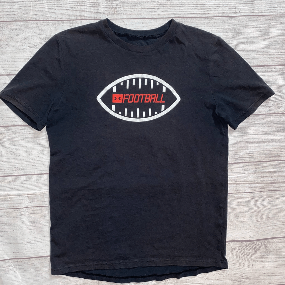 Under Armour Boys Loose Fit Crewneck Football Tee for Youth  