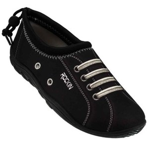 Rockin-Footwear-Toddler-039-s-Aqua-Sneaks-Black