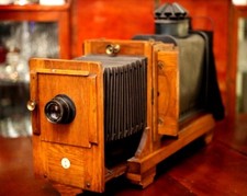 Antique THORNTON PICKARD No.3 Enlarger Camera cc.1900 in Oak ****HUGE 90cm ****