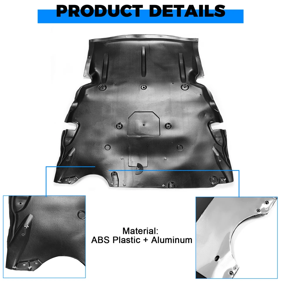 Engine Splash Shield For BMW 328i 2012-2016 Front Lower F30 Sedan/230i 2017-2021 - Image 3 of 4