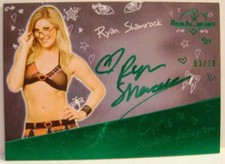 RYAN SHAMROCK SCHOOL GIRL AUTOGRAPH HOT FOR TEACHER 3/10 BENCH WARMER 2018