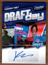 2021 PRESTIGE DRAFT DAY SIGNATURES KADARIUS TONEY AUTO