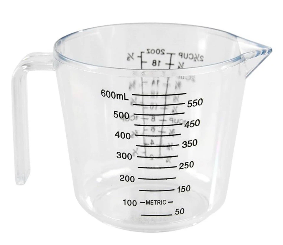 MAINSTAYS 2 1/2 CLEAR MEASURING CUP BLACK MARKINGS KITCHEN TOOL GIFT DORM BRIDAL - Image 2 of 4