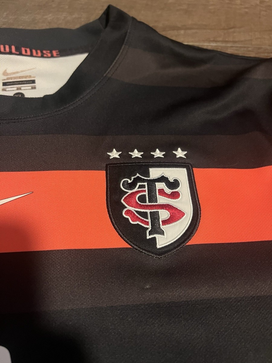 【希少】 Toulouse ラグビーTシャツ Nike 8 FIDUCIAL Nike Toulouse Authentic Rugby Jersey Peugeot EADS Fiducial | eBay