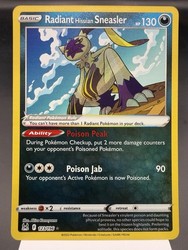 Radiant Hisuian Sneasler 123/196 Lost Origin Radiant Rare