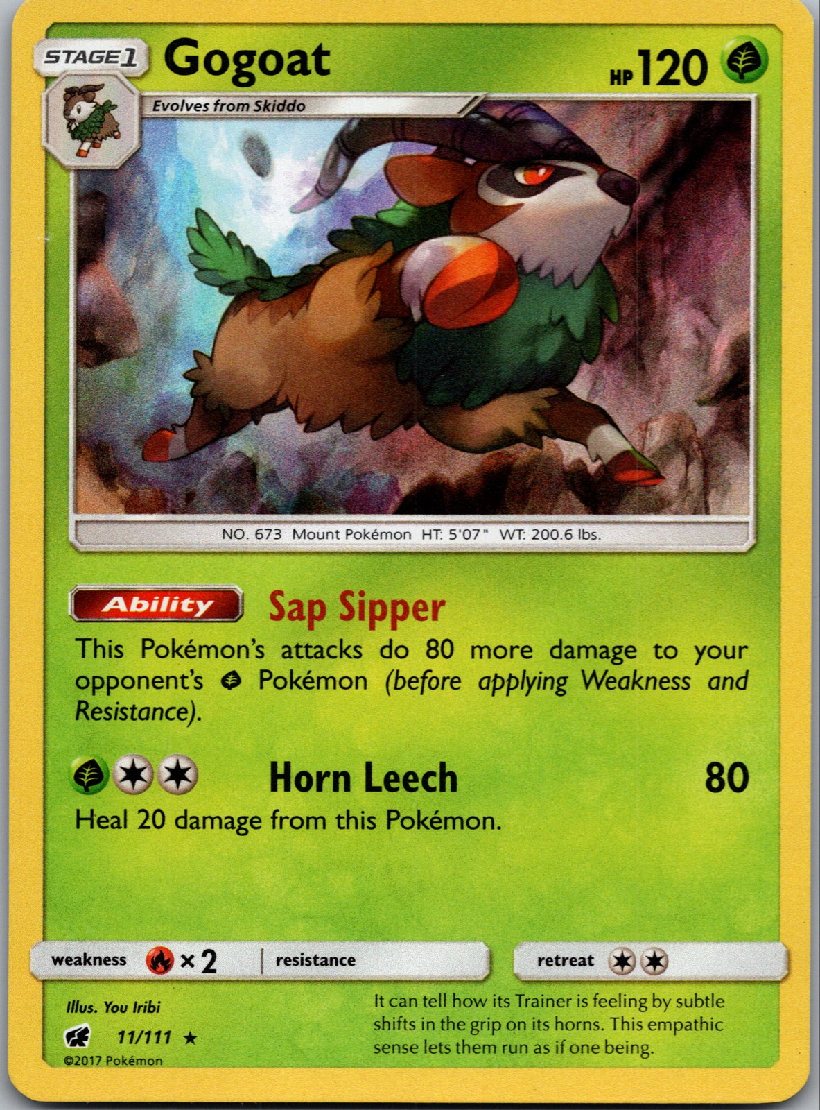 Gogoat 11/111 Sm-Crimson Invasion Holo