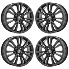 19 Jaguar Xf Black Chrome Wheels Rims 2009-2021 Factory Oem Set 59949 Exchange