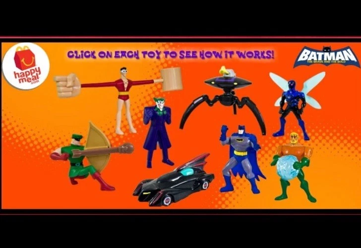 Batman the Brave and the Bold Mcdonald's Happy Meal 2010 conjunto completo de 8 NUEVO Foto 4 de 4