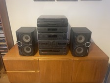 Sony 90s Retro Hifi Stack System 5 Disc Changer CD Player  Turntable