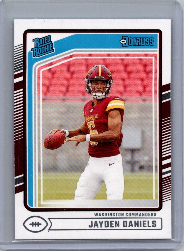 2024 Donruss #389 Jayden Daniels Press Proof Green