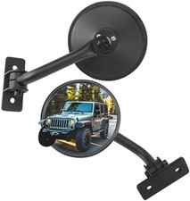 Upgraded round Wrangler Mirrors Doors off Compatible with Wrangler JK TJ 1997-20