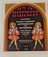 Rare Hallmark cards Son of stupendous stationary 1971 Complete NOS Comical