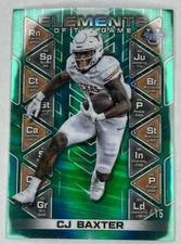 2024 Bowman Best University CJ Baxter Elements of the Game Teal Refractor #/15