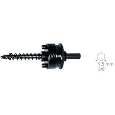 Aufnahmehalter Schnellwechsel f&uuml;r Bi-Metall Lochs&auml;gen &Oslash; 32-210, Sechskant 9,5mm