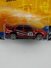 2008 Hot Wheels Target Exclusive Race Aces Subaru Impreza Metallic Red N5428