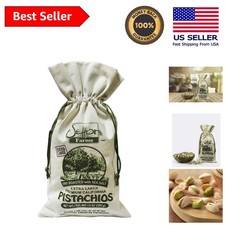 California Pistachios 14 oz - Tostato a secco con sacchetto di tela di sale marino