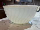 Vintage Fire King Ware Swirl 8" Mixing Bowl White Milk Glass 1951-1960