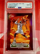 2024 One 39 LeBRON JAMES Heat Downtown PSA 10 NBA Basketball Card Gem Mint