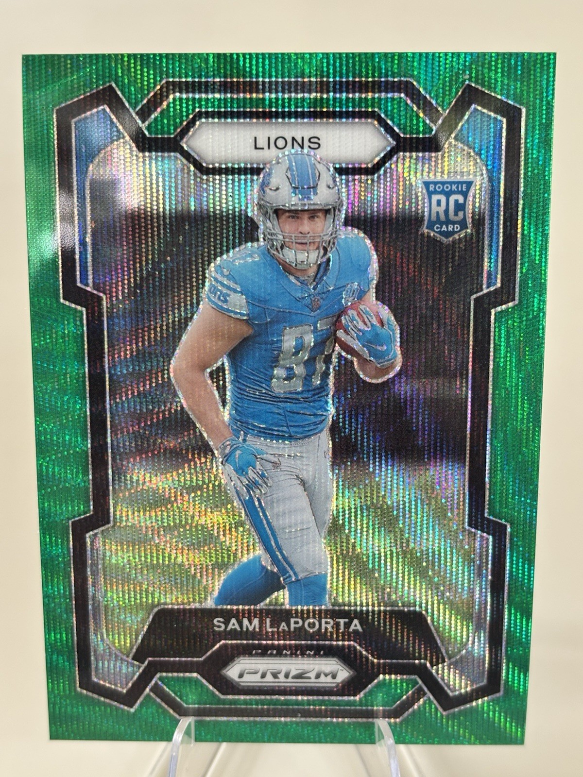 2023 Panini Prizm - Rookies Sam LaPorta #332 Green Wave Prizm (RC)